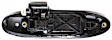 Rear, Driver Side Exterior Door Handle, Smooth Black, Without Key Hole, Base Model