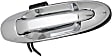 Rear, Passenger Side Chrome Exterior Door Handle, Without Key Hole