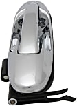 Rear, Passenger Side Chrome Exterior Door Handle, Without Key Hole