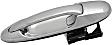 Rear, Passenger Side Chrome Exterior Door Handle, Without Key Hole