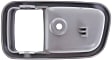 Rear, Passenger Side, Interior, Door Handle Trim, Plastic, Blue