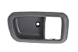 Rear, Passenger Side, Interior, Door Handle Trim, Plastic, Gray