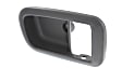 Rear, Passenger Side, Interior, Door Handle Trim, Plastic, Gray
