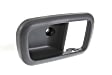 Rear, Passenger Side, Interior, Door Handle Trim, Plastic, Gray