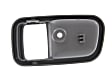 Rear, Passenger Side, Interior, Door Handle Trim, Plastic, Gray