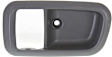 Rear, Driver Side, Interior, Door Handle Trim, Plastic, Gray
