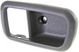Rear, Driver Side, Interior, Door Handle Trim, Plastic, Gray