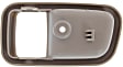 Rear, Passenger Side, Interior, Door Handle Trim, Plastic, Beige