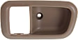 Rear, Driver Side, Interior, Door Handle Trim, Plastic, Brown