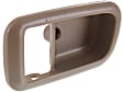 Rear, Driver Side, Interior, Door Handle Trim, Plastic, Brown