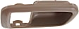 Rear, Driver Side, Interior, Door Handle Trim, Plastic, Brown