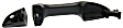Rear, Passenger Side Smooth Black Exterior Door Handle, Without Key Hole