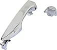 Rear, Driver Side Chrome Exterior Door Handle, Without Key Hole