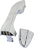Rear, Driver Side Chrome Exterior Door Handle, Without Key Hole