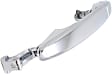Rear, Driver or Passenger Side Exterior Door Handle, Chrome, Without Key Hole, With Cover, Fits Sliding Door