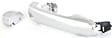 Rear, Driver or Passenger Side Chrome Exterior Door Handle, Without Key Hole