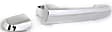 Rear, Driver or Passenger Side Chrome Exterior Door Handle, Without Key Hole