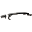 Rear, Driver or Passenger Side Smooth Black Exterior Door Handle, Without Key Hole