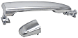 Rear, Driver or Passenger Side Exterior Door Handle, Chrome, Without Key Hole, Without Push Button Start
