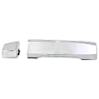 Rear, Driver Or Passenger Side Exterior Door Handle, Chrome, Without Key Hole, With Cap