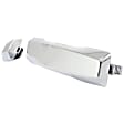 Rear, Driver Or Passenger Side Exterior Door Handle, Chrome, Without Key Hole, With Cap