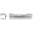 Rear, Driver Or Passenger Side Exterior Door Handle, Chrome, Without Key Hole, With Cap