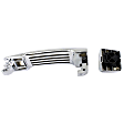 Rear, Driver Or Passenger Side Exterior Door Handle, Chrome, Without Key Hole, With Cap