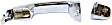 2017 Toyota 4Runner - Rear, Driver or Passenger Side Chrome Exterior Door Handle, Without Key Hole, For Models Without Sensor