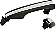 Rear, Driver or Passenger Side Primed Exterior Door Handle, Without Key Hole
