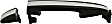 Rear, Driver or Passenger Side Primed Exterior Door Handle, Without Key Hole
