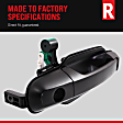 Rear, Driver or Passenger Side Primed Exterior Door Handle, Without Key Hole