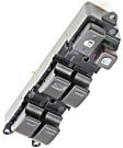 Front, Driver Side Window Switch, Black, 6-Button