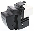 Front, Passenger Side Window Switch, Black, 1-Button