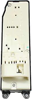 Front, Driver Side Window Switch, Black, 6-Button