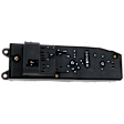 Front, Driver Side Window Switch, Black, 6-Button