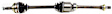 Front, Passenger Side Axle Assembly, Non-ABS, 2.2L Engine