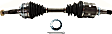 Front or Rear, Driver Side Axle Assembly