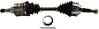 Front or Rear, Driver Side Axle Assembly