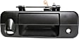 2007-2013 Toyota Tundra - Tailgate Handle, Textured Black Plastic With Camera Hole With Key Hole