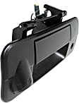 2007-2013 Toyota Tundra - Tailgate Handle, Textured Black Plastic With Camera Hole With Key Hole