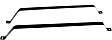 Fuel Tank Strap - 38.75 in. Length of Strap 1 and 2, without insulator, Steel Material