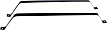 Fuel Tank Strap - 38.75 in. Length of Strap 1 and 2, without insulator, Steel Material