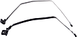 Fuel Tank Strap - Fits 2WD Vehicles only, 26.75 in. Length of Strap 1, 33.63 in. Length of Strap 2, Steel Material