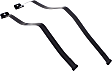 Fuel Tank Strap - Fits 4WD Vehicles only, 27.25 in. Length of Strap 1, 34 in. Length of Strap 2, Steel Material
