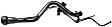 Fuel Tank Filler Neck, 4 Cyl., 1.8L Engine, Threaded Cup Type, with Two Vent Tubes, Fuel Neck Cap Excluded
