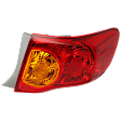 Passenger Side, Outer Tail Light, With bulb, North America Built Vehicle