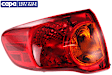 Passenger Side, Outer Tail Light, With bulb, North America Built Vehicle, CAPA CERTIFIED