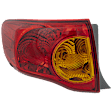 Driver Side, Outer Tail Light, With bulb, North America Built Vehicle, CAPA CERTIFIED