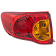 Driver Side, Outer Tail Light, With bulb, North America Built Vehicle, CAPA CERTIFIED