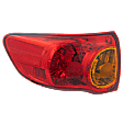 Driver Side, Outer Tail Light, With bulb, North America Built Vehicle, CAPA CERTIFIED